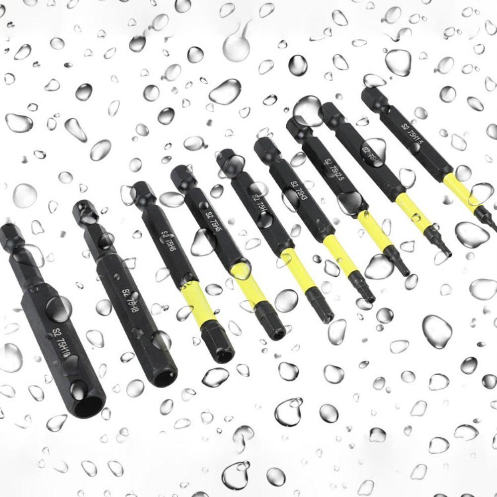 Magnetic Hex Head Screwdriver Bit 75mm Screwdriver Head Set Antirust Impact Driver Drill Bits  Car