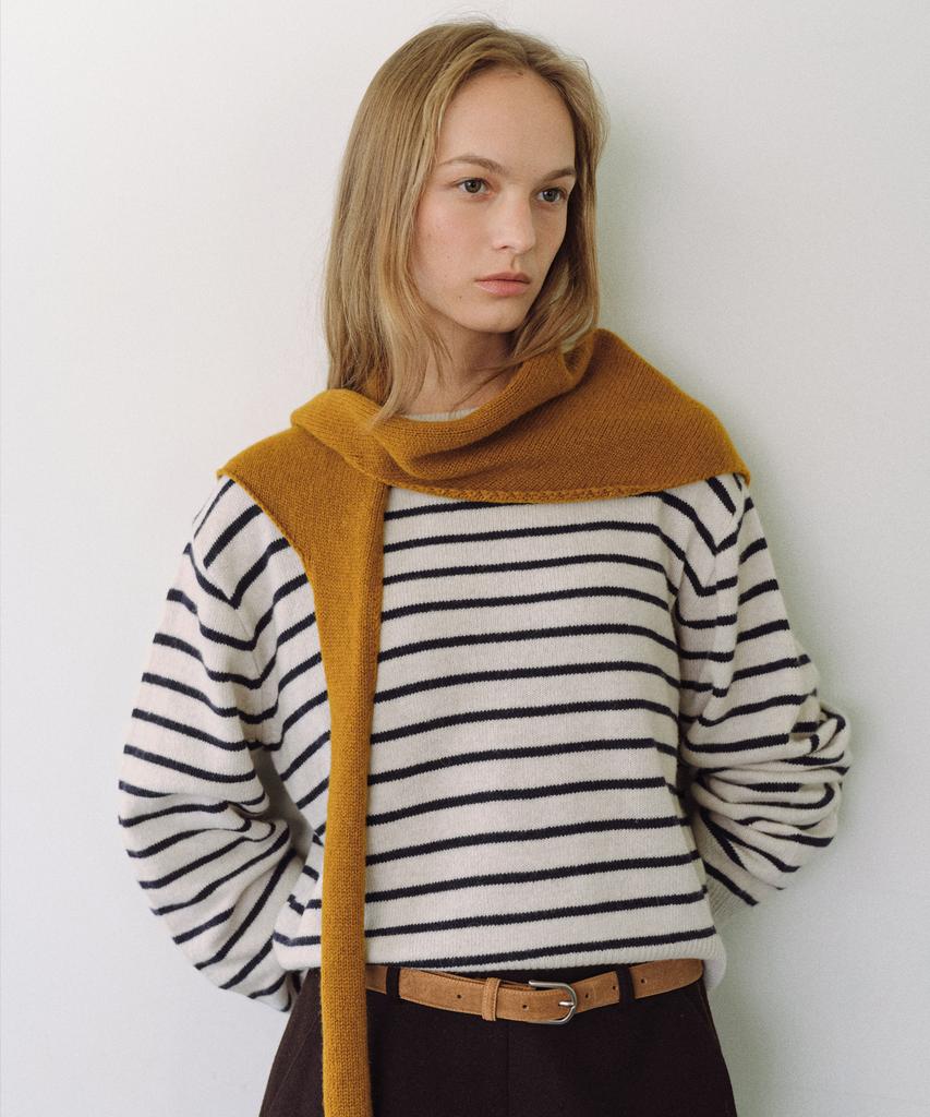 Yulago Merino Wool Stripe Knit