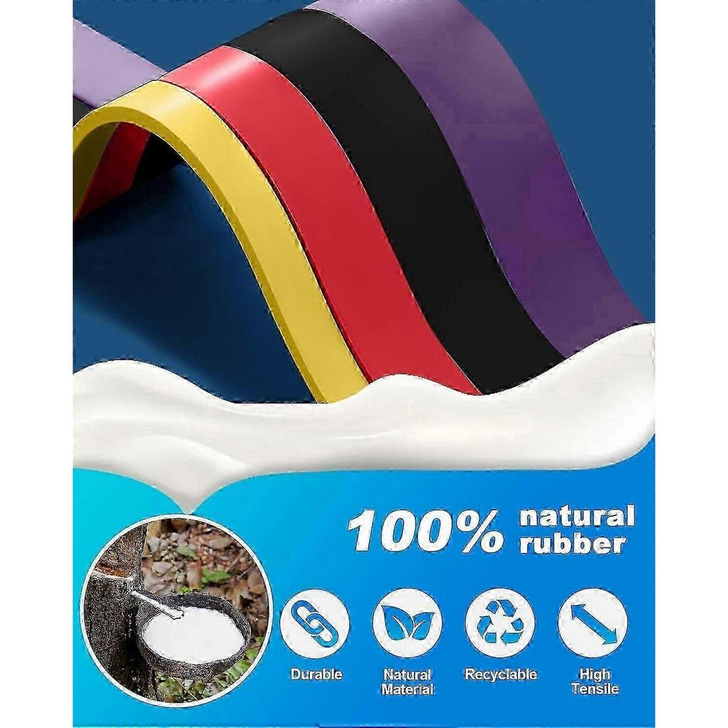 Resistance Bands Set for Men Women,with Different Resistance Levels, for Strength Training Fitness Yoga Toning,(Purple/Red/Black/Yellow)