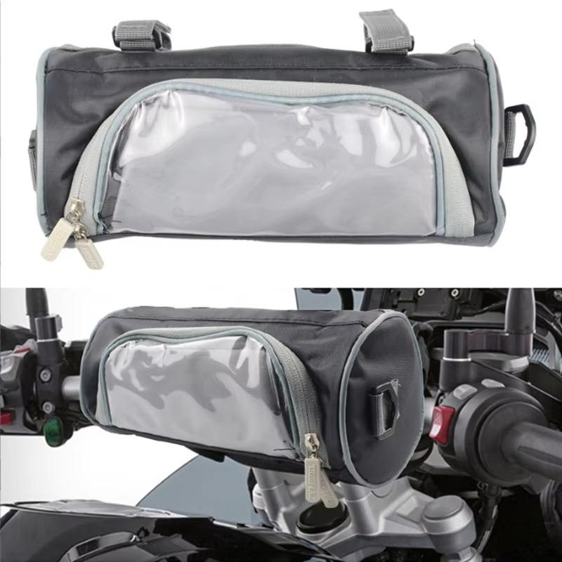 Electric Scooter Motorcycle Front Saddle Bag Waterproof Built-in Touch Screen Phone Handlebar Storage Bag Motorbike Parts