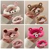 Double Side Plush Cloud Hair Claw Cartoon Plush Bear Hair Clip Rabbit Ear Shark Clip  Female/Girls