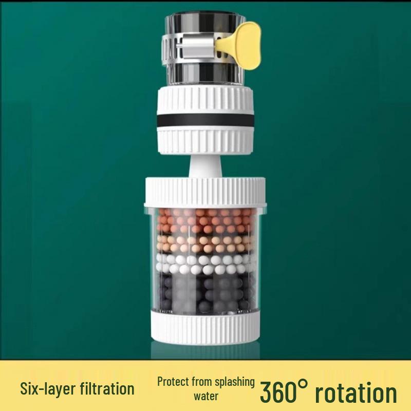 

Фільтр для крана з обертанням на 360°: Легко встановлюється, Миється, Шестишарова універсальна конструкція для видалення домішок Purchase Quantity