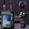 Suitable for Samsung Z Flip 30% Off Foldable Screen Phone Case with Crossbody Strap, Protective Cover with Card Slot, Anti-drop