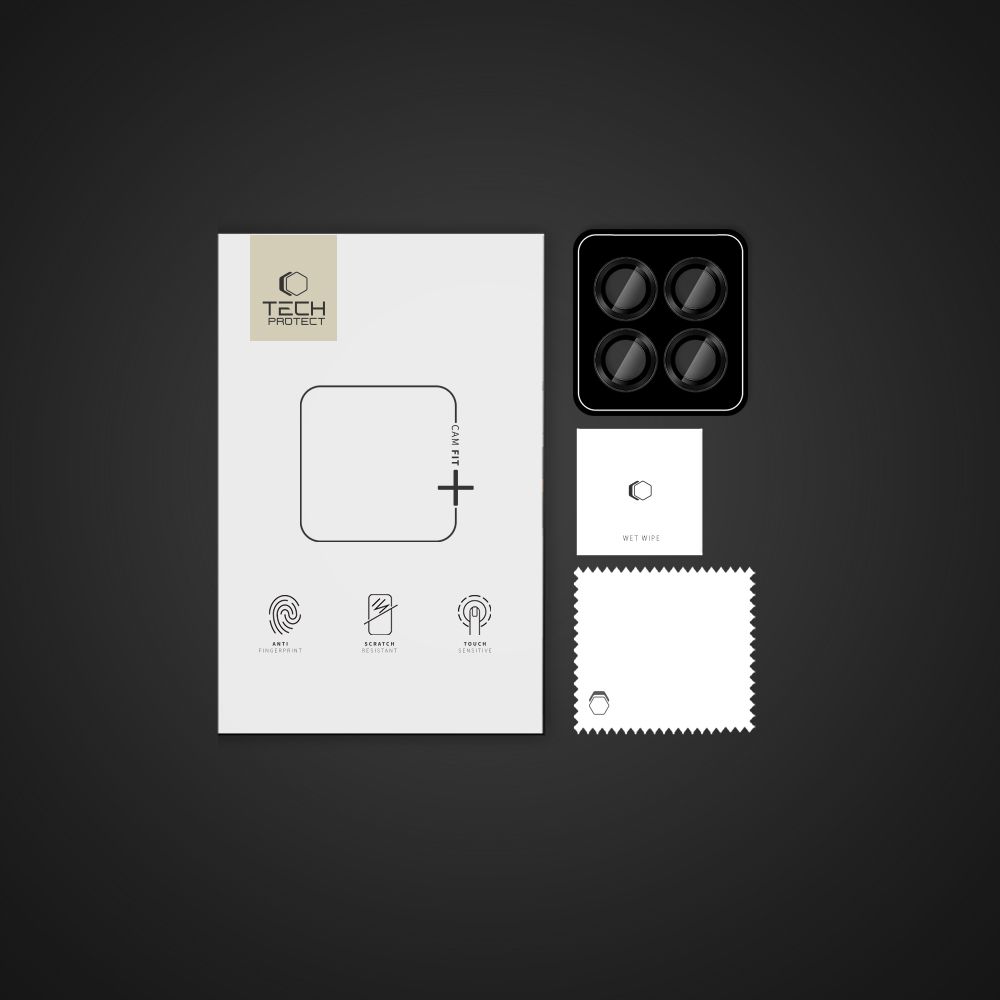 Osłona Aparatu Tech Protect Camring Pro+ Xiaomi Redmi Note 14 Pro 5G / Poco X7 5G Black