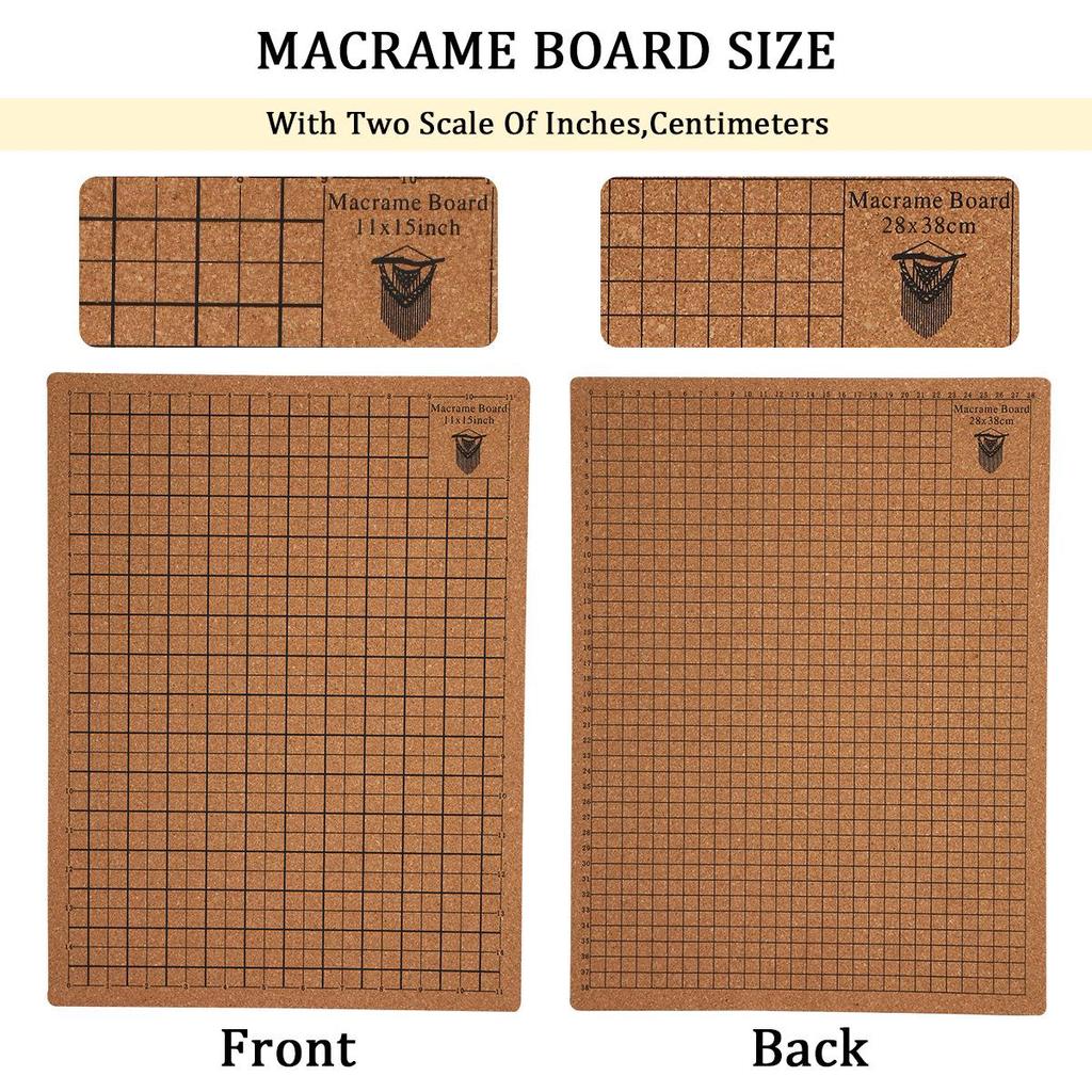 Cross-Border Macrame Cork Board: Handmade Wool & Wood Weaving Pad