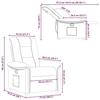VidaXL Fauteuil inclinable Taupe Tissu, fauteuil, fauteuil inclinable TV, poussette, fauteuil inclinable pour personnes 4015623