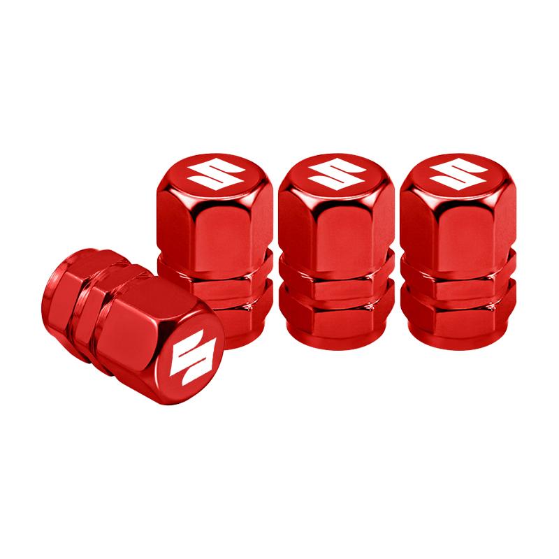 4Pcs Car Tire Valve Stem Cap Titanium Alloy Tyre Caps Cover For Suzuki Swift Vitara Baleno Jimny Samurai SX4 Ignis Splash Kaiser