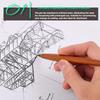 Wooden Eternal Pencil No Sharpening Unbreakable Endless Writing Sketching for Kids Art School Office Supplies Stationery
