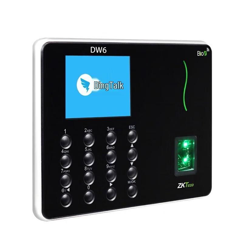 ZKTECO DW6 DingTalk WiFi Fingerprint Time Attendance Machine with Power Outage Support