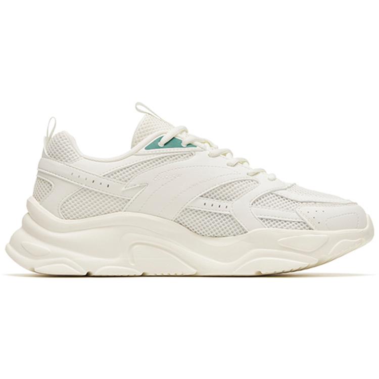 New Anta Life Collection Lightweight Low Top Sports Casual Shoes Men's White Green 112258891-1