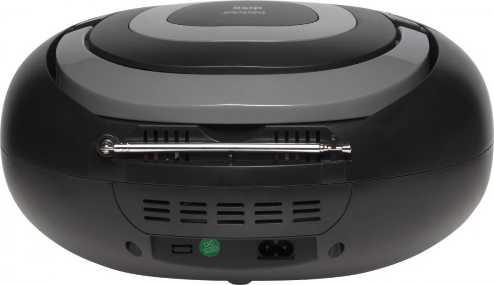 Radio-CD Denver TCL-212BT, FM, Stimmungsbeleuchtung, grau, Denver