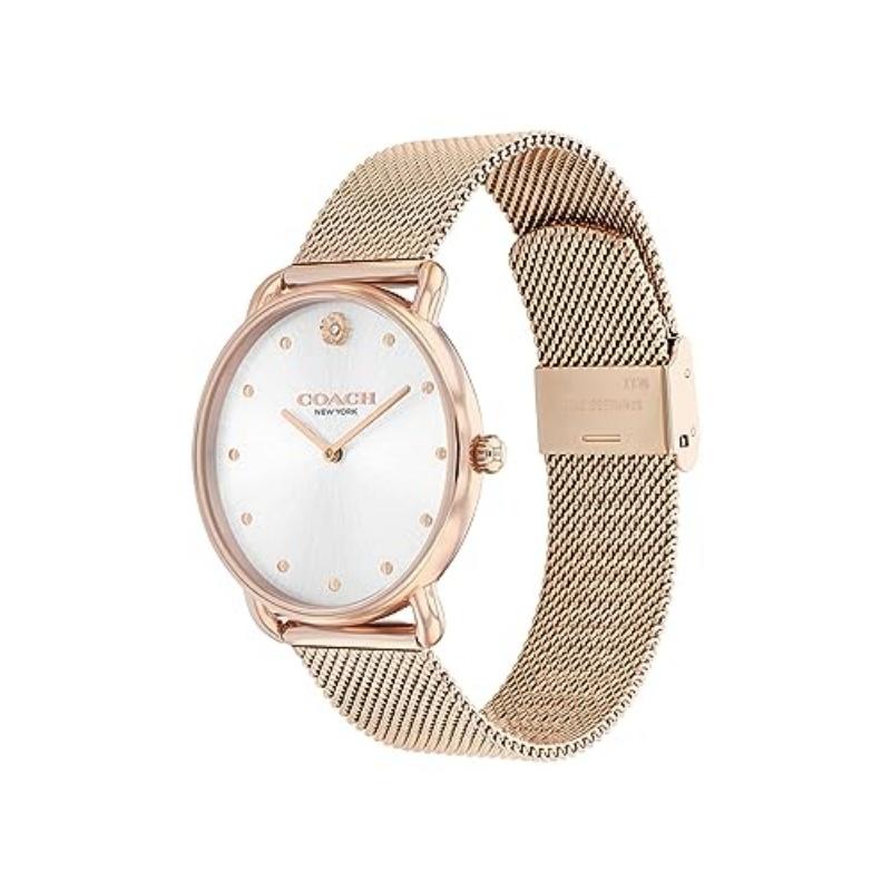 Coach Elliot Damenuhr | Moderne Eleganz mit ikonischem Teerosen-Detail | Ideales Geschenk für sie - Wasserresistent - 36 mm 14504209