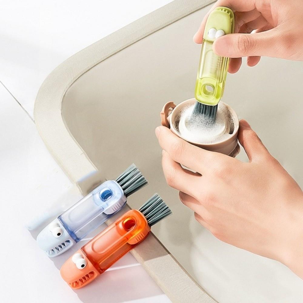 Multifunctional Bottle Gap Cleaner 3 In 1 Bottle Brush Kitchen Tool Straw Cleaning Brush  Household