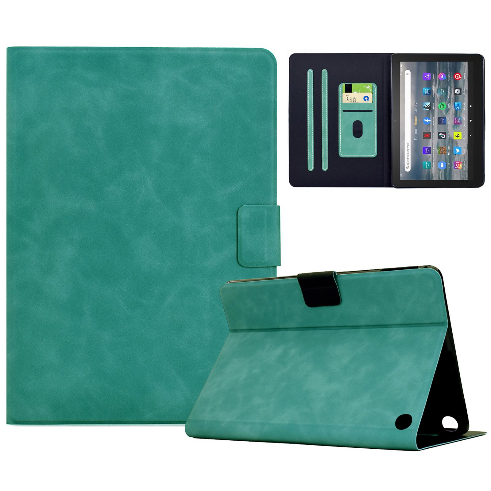 

For Amazon Fire 7 (2022) Case PU Leather Tablet Cover with Card Slots B