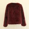 Fur Jacket Casual Autumn and Winter New Whole Leather Imitation Fox Hair Round Neck Short Jacket Thickened Large Size