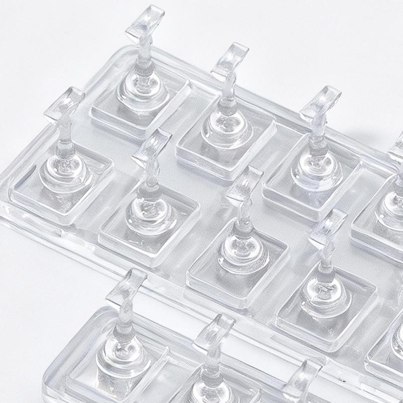 Non Magnetic Acrylic Nail Holder Safe for Electronic Devices Lightweight and Portable with Sturdy Base Easy Clean