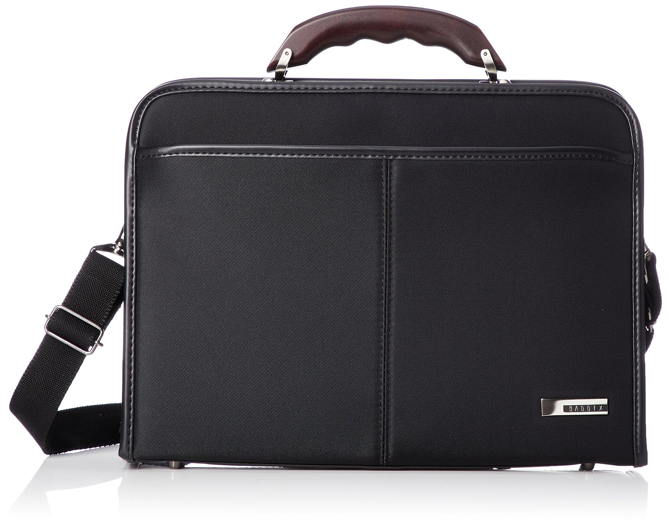 

Деловая сумка Bagex, стиль Даллеса, вмещает документы формата B5, сделано в Японии, 23-0589, черный, прибл.. Ш33 x В24 x Г6см