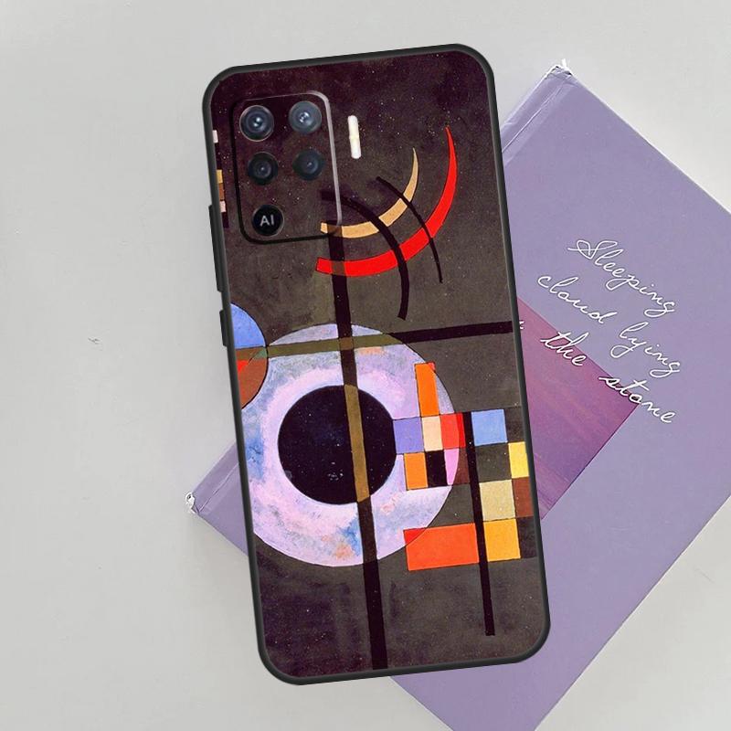 Wassily Kandinsky Abstract Artistic Cover For Oppo A78 A98 A74 A54 A94 A15 A16 A17 A52 A72 A76 A96 A53 A57S A58 A5 A9 Phone Case