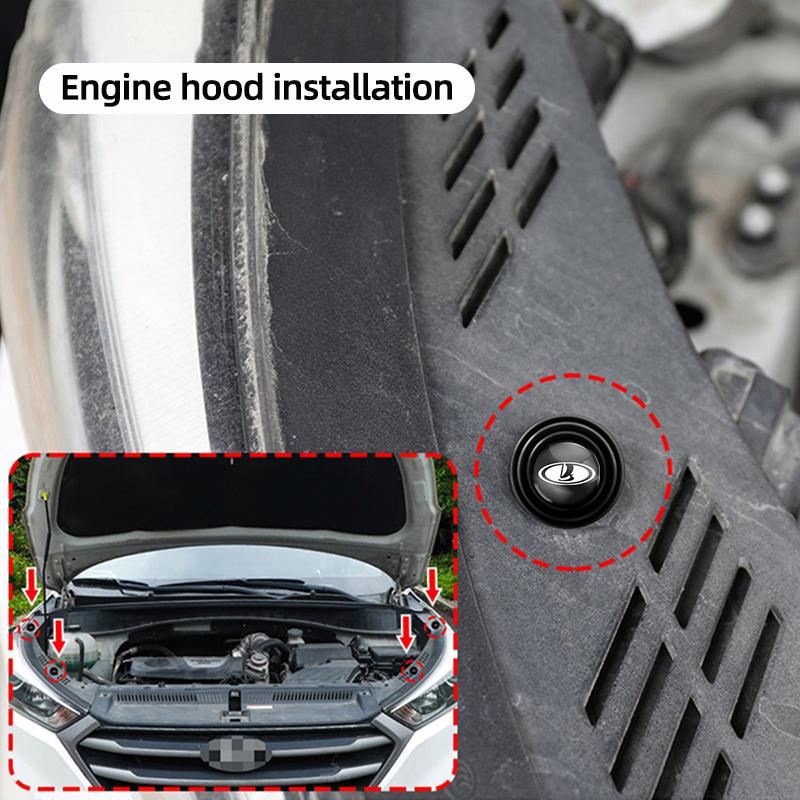 Car Door Shockproof Silicone Gasket Buffer Pad Accessories For Lada Vesta Niva Samara Kalina Largus Priora Xray Granta Cross