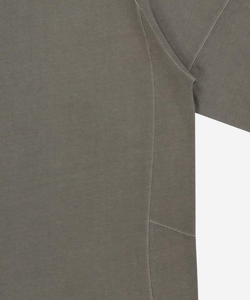 NODE LABS Dev:7 Signature Garment Dyed Long Sleeve T-Shirt_Brown