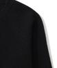 KNITTED Shaggy Dog 100% Wool V-Neck Knit Black
