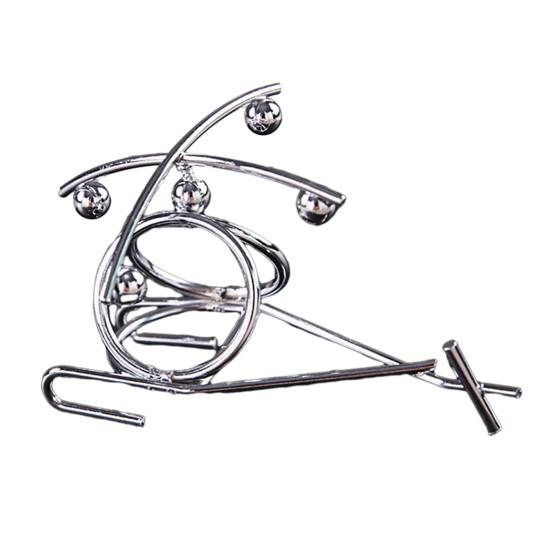 Mini Balancing Iron Men Toy Helicopter Weightlifter Horizontal Bar Guitar Man Physics Balance Toy Tumbler Kinetic Art Decompressive Desk Toy Home