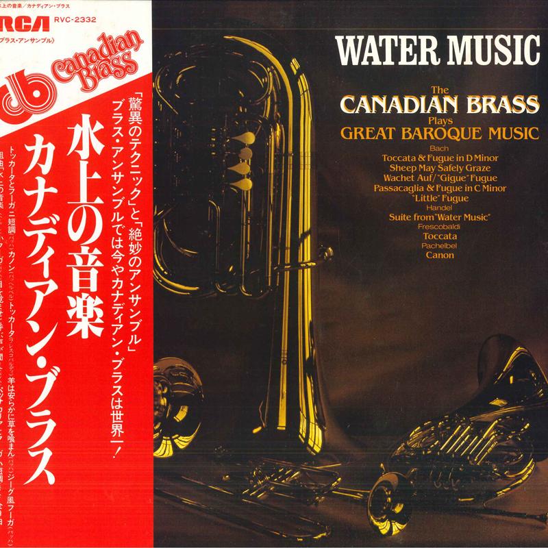 

LP Record CANADIAN BRASS Water Music RVC2332 RCA RED SEAL 1980 Japan Obi Classical Used
