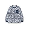 Bape Футболка с длинным рукавом и карманом, свободного кроя, с принтом Bape Stripe Abc Camo 1H80-111-001