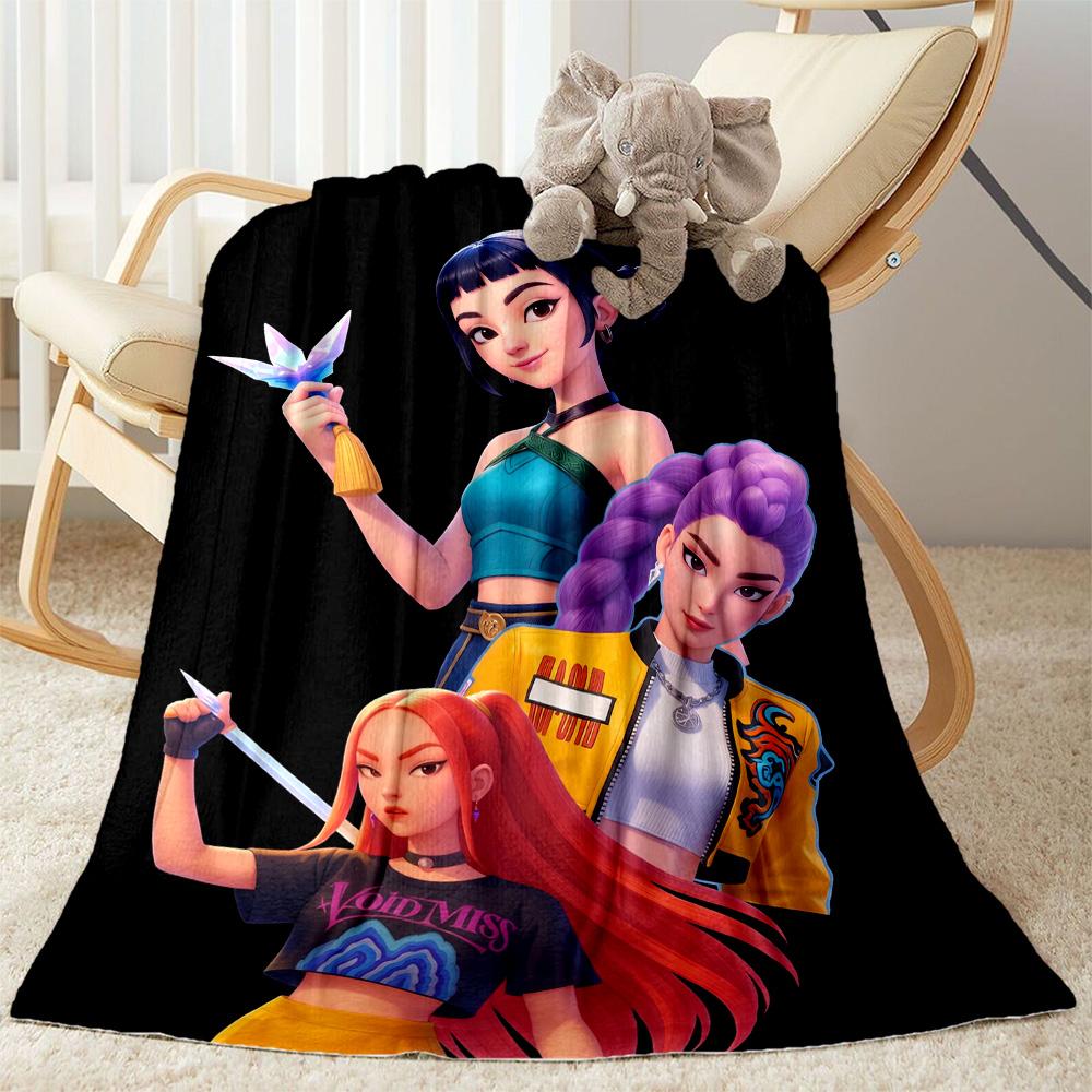 Fantasy Sword Dance Party Blanket Soft & Cozy Suitable for Seaside Bedding Office Chair for All Seasons Playful Design