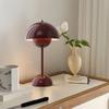 Danish Mushroom Table Lamp - USB Bedroom Night Light with Metal Iron Art Design