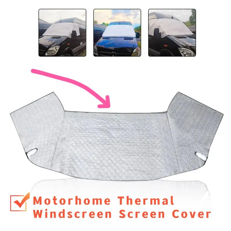 RV Windshield Cover For Fiat Ducato Peugeot Boxer Citroen Relay Front Window Sunshade Cover Motorhome Accessories Awning Covers