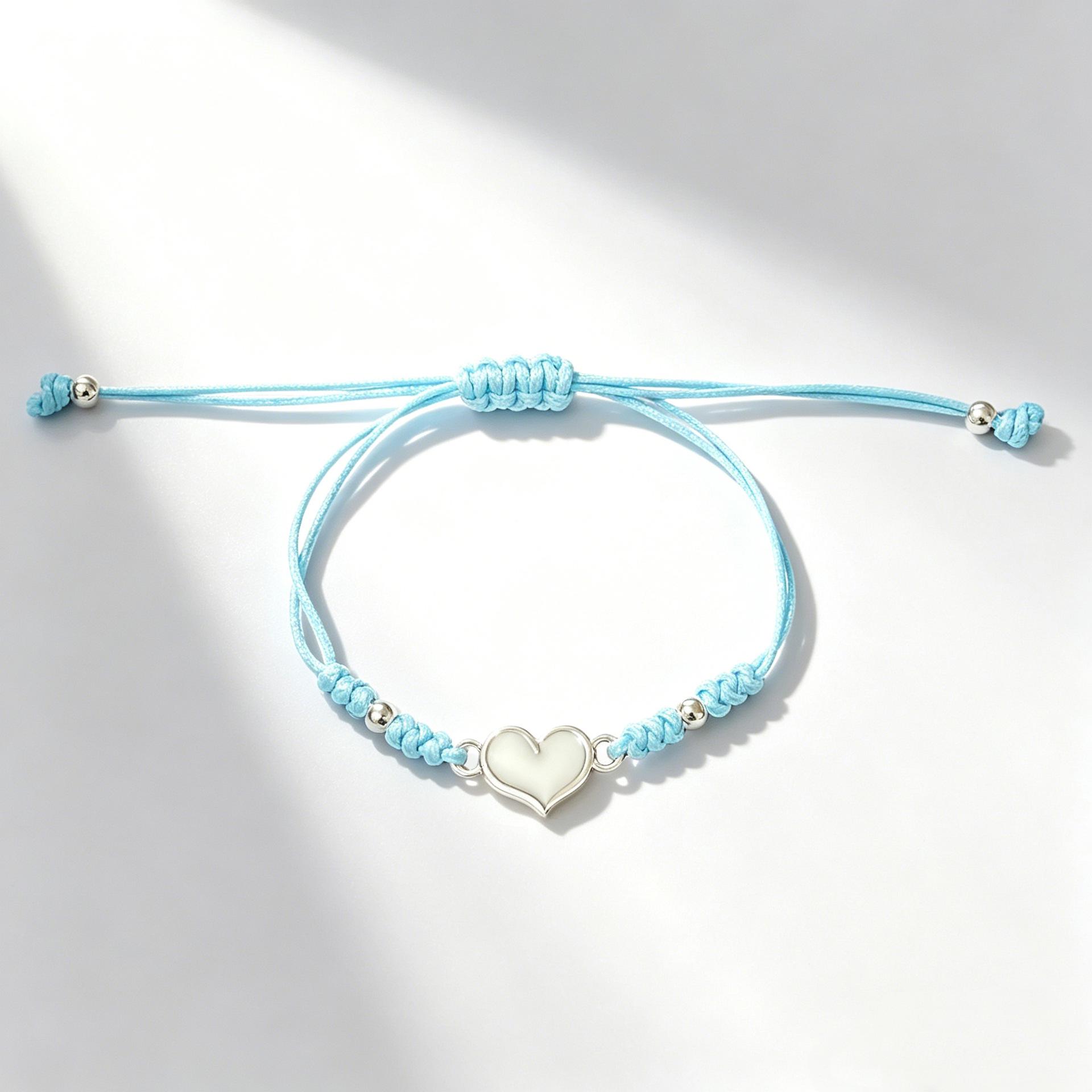 Luminous Heart Night Glow Adjustable Bracelet for Couples