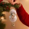 Angel Christmas Ornaments Cute Antler Girl Shape Keychain Pendant Angel Christmas Decor For Friends Men Women Kids Wall Home