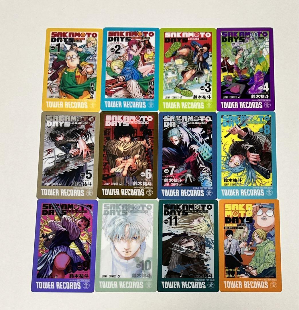 

[Б/У] SAKAMOTO DAYS Бонусная прозрачная карта Полный набор Tower Records