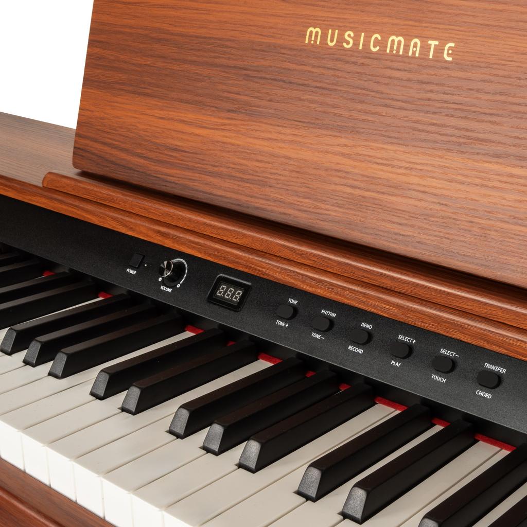 MusicMate MM-P60-BW PureHarmony Digital Piano