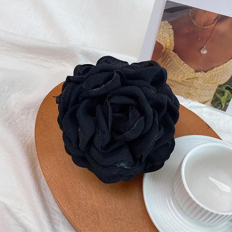 Stoff Rosenblume Haarspange Damen Mädchen Koreanische Mode Haarspangen Kunststoff Haarspange Kopfschmuck Haarstyling-Accessoires
