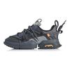 Li Ning Pangu Trek 2019 New York Fashion Week Verschleißfest Atmungsaktiv Low-Top Sportliche Freizeitschuhe Herren Sneaker Schneegrau AGLP075-6
