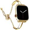 Women's T-shaped Metal Strap For Apple Watch Ultra 49mm Series 10 9 8 7 6 5 4 SE 44mm 42mm 40mm 38mm Thin Steel Bracelet