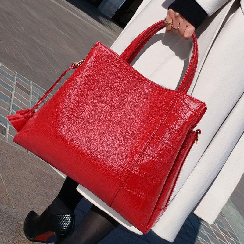 

2024 Новая модная женская сумка из коровьей кожи