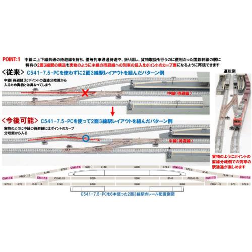 TOMYTEC TOMIX N Gauge Curved PC Rail C541-7.5-PC F Set of 4, Model Railroad Supplies, 1199