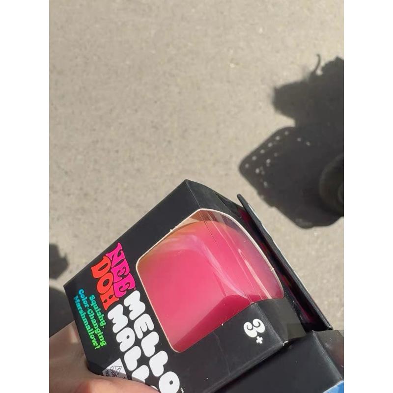 Jucărie populară NeeDoh cu schimbare de culoare, textură de bezea, culoare ultravioletă schimbătoare, rebound lent, de strâns, muzicală, pentru destresare