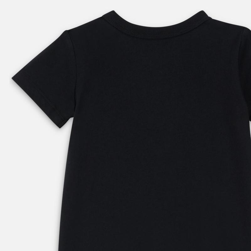 Jordan Logo Print Short Sleeve Bodysuit And Shorts Kids Bodysuit And Shorts Black CK4343-010