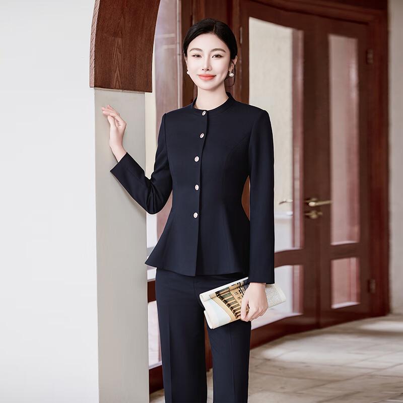 Women's Round Neck Professional Suit Set