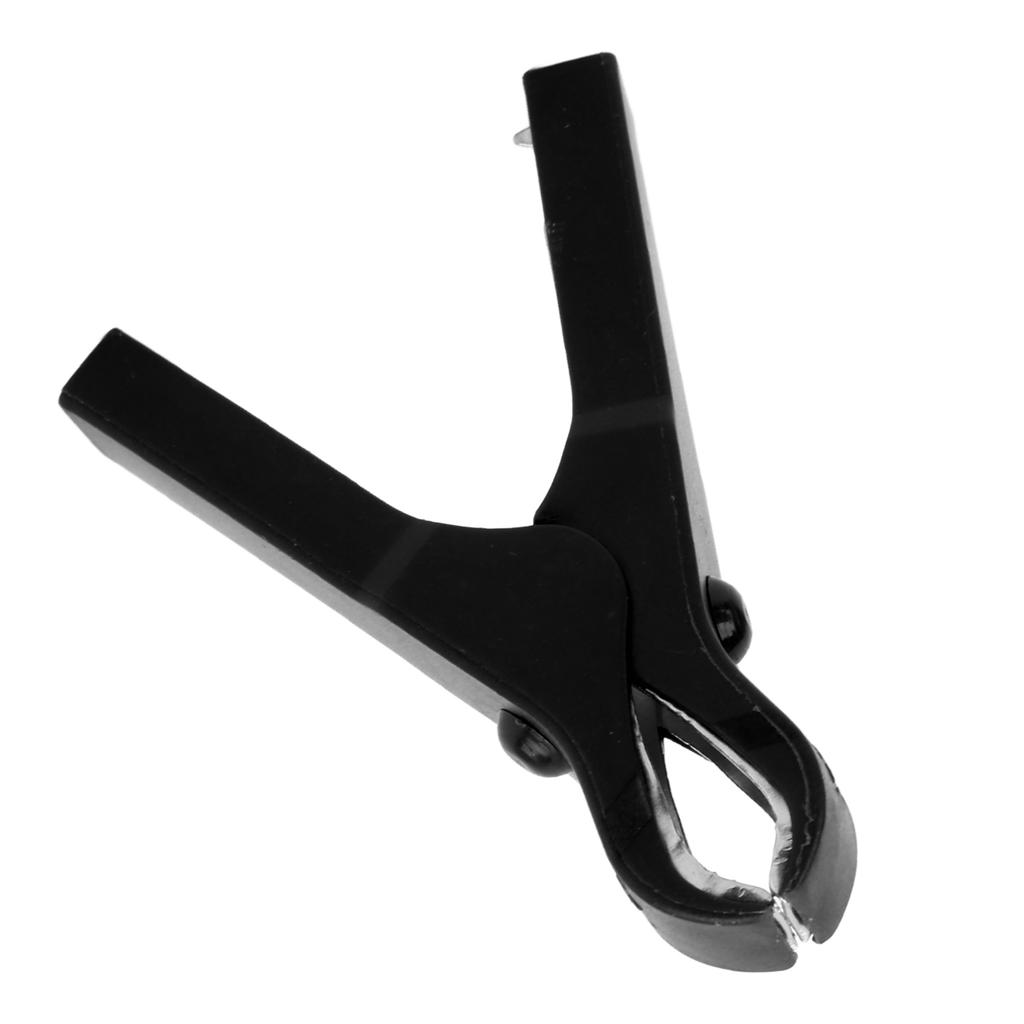 10pcs Electric Clip Stainless Steel Spring Design Strong Clamping Steel ABS Material Safe Charging Clamp for Wires 30A