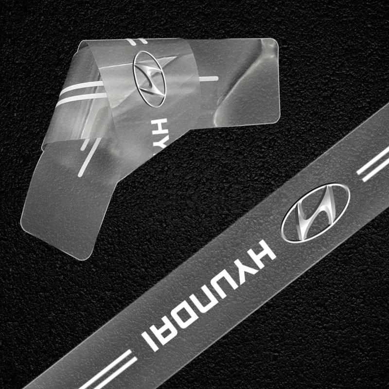 1Pcs Transparent Car Trunk Badge Protective Sticker Car Accessories For Hyundai I30 Tucson Veloster Kona I10 I35 Elantra Santa Fe Decor
