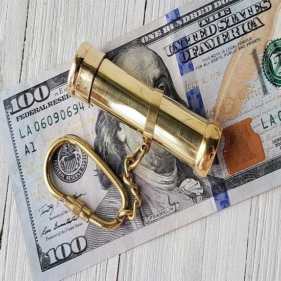 Kaleidoskop Messing Gilbert Sons Kaleidoskop mit Lederbox