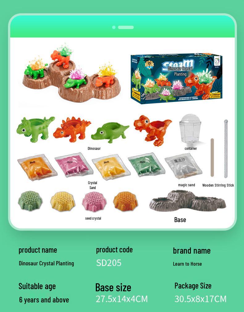 Crystal Growing Experiment Kit: Handmade Science Education Toys for Elementary School