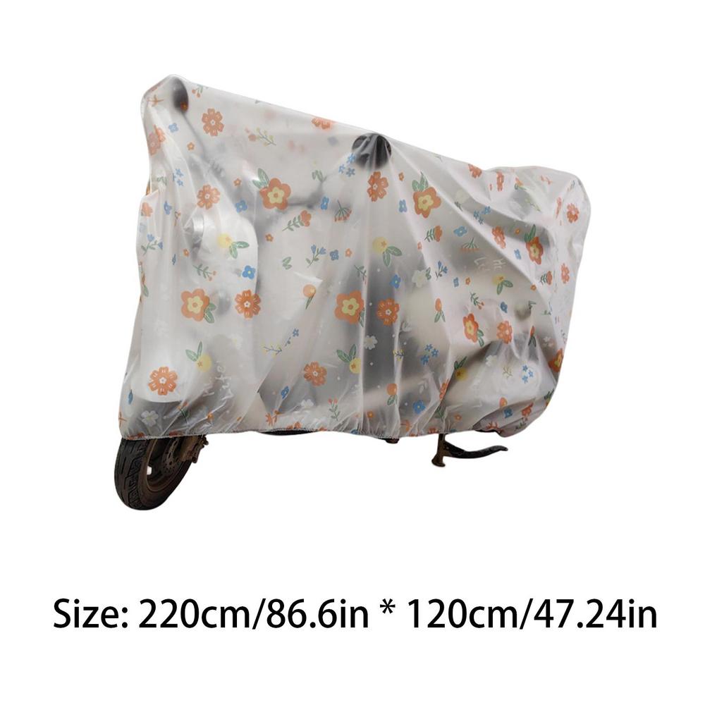 Motorcycle Rain Cover Scooter Rain Cover Outdoor Motorcycle Cover Sun Outdoor Protection Scooter Shelter Cute Cartoon Pattern