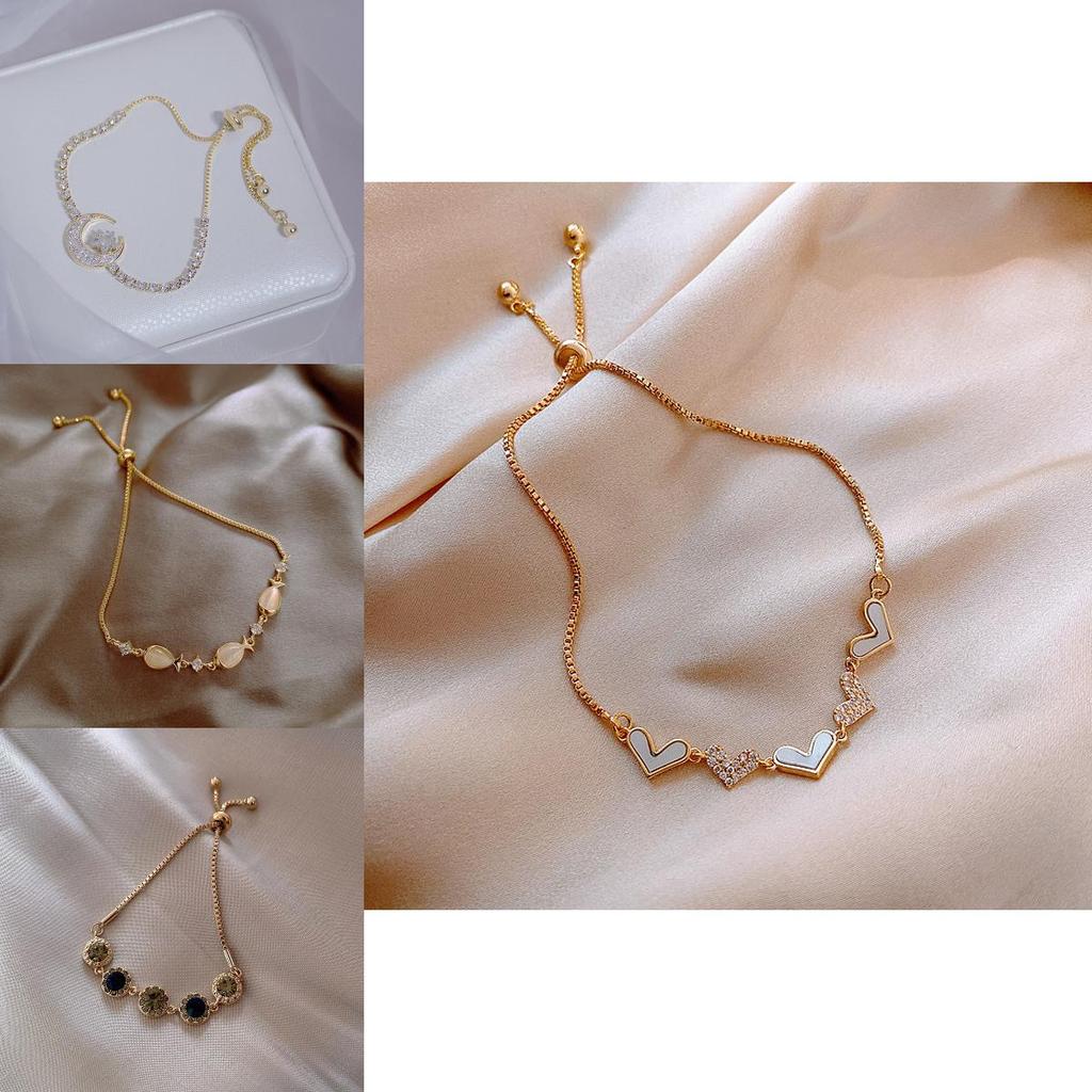 Floral Hand Chain With Cubic Zirconia For Women Perfect For Travel Souvenir