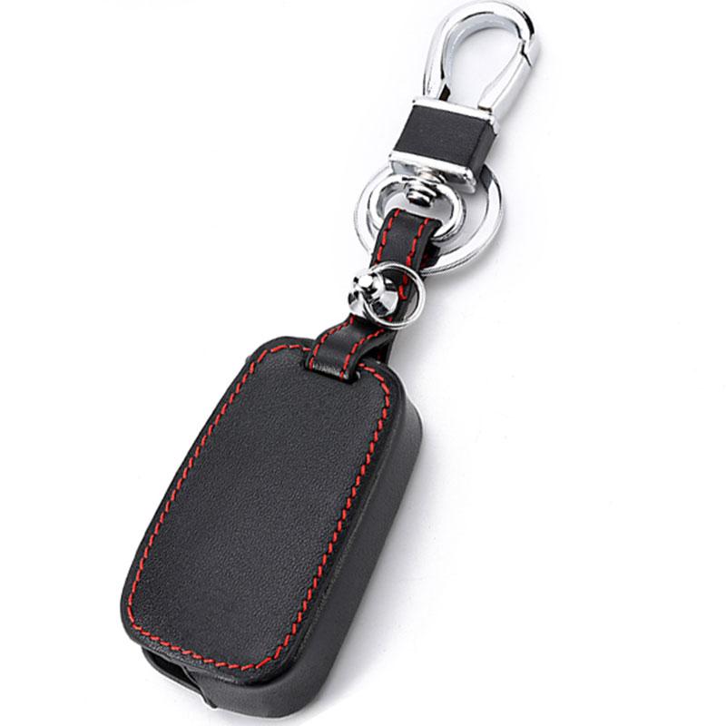 Genuine Genuine Leather Smart Flip Key Fob Cover Remote Case Fit For Kia Rio Sportage Soul Ceed Fit For Hyundai I30 Verna Veloster I35 Winter